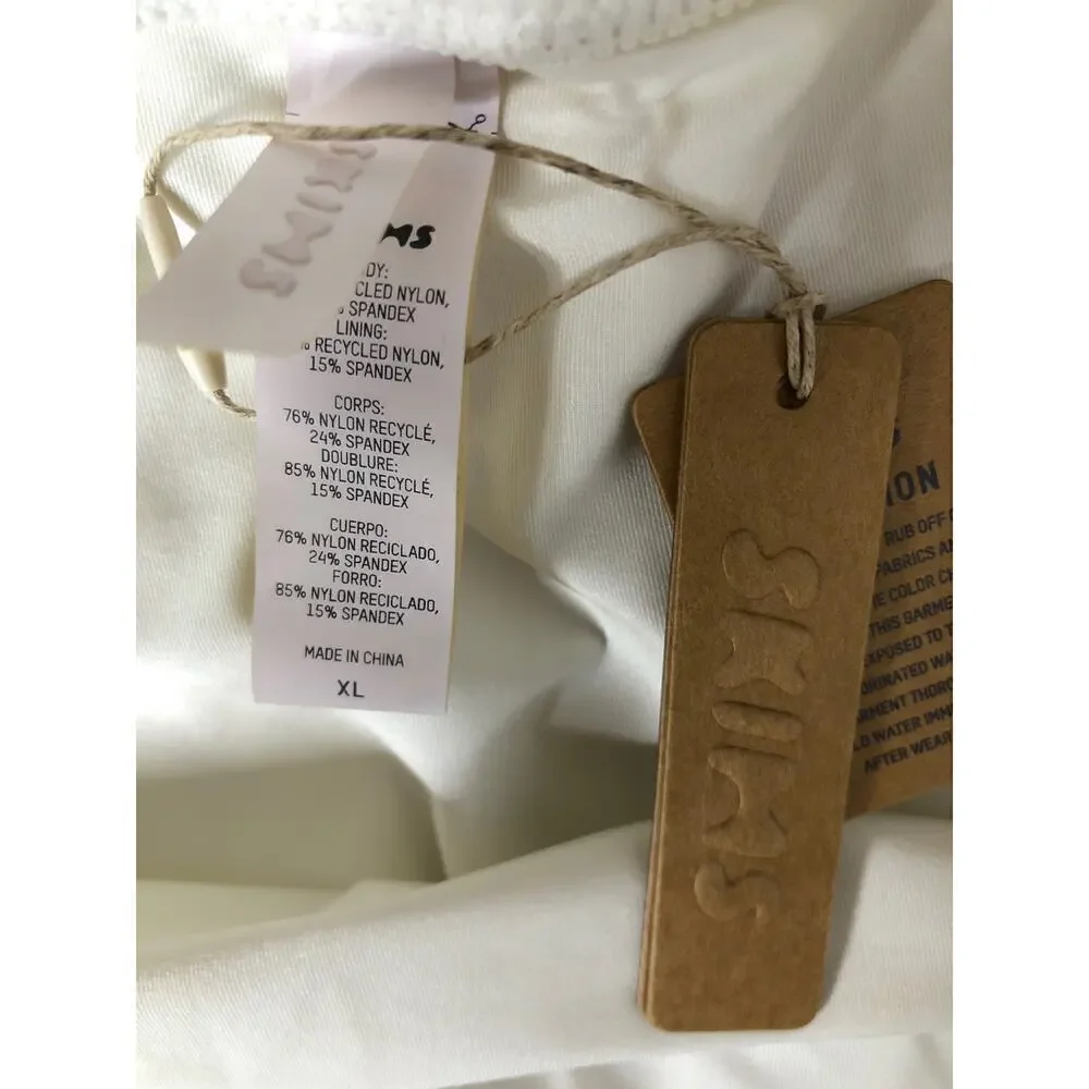 SKIMS Swim Wear Tube Coverup Skirt in Marble White NWT Size XL